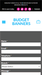 Mobile Screenshot of budgetbanners.co.za